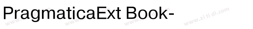PragmaticaExt Book字体转换